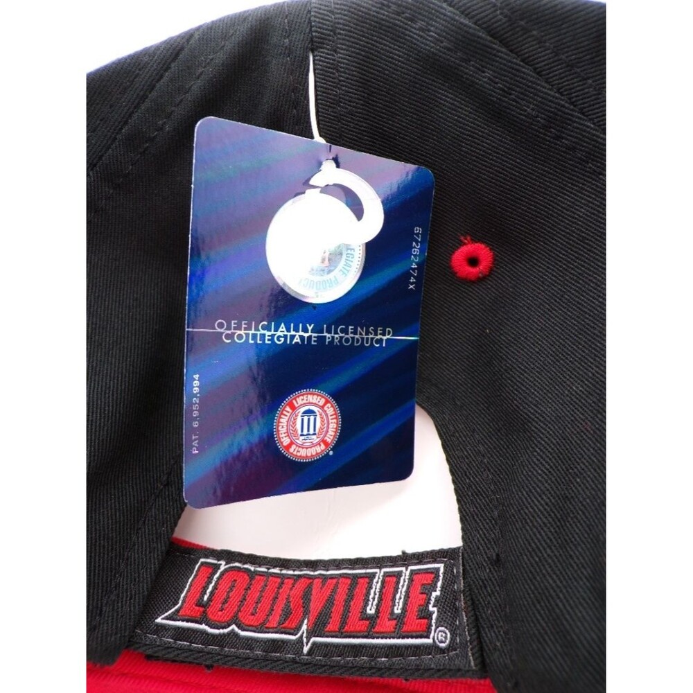 Louisville Boys L Logo Baseball Cap Black Red Kids One Size Official - Picture 4 of 4